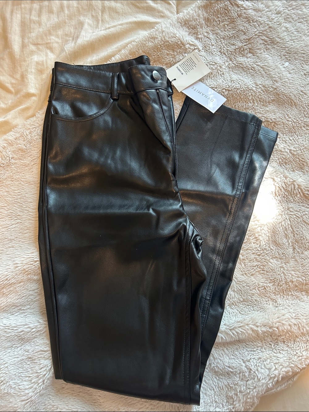 Dynamite Black Faux Leather Pant